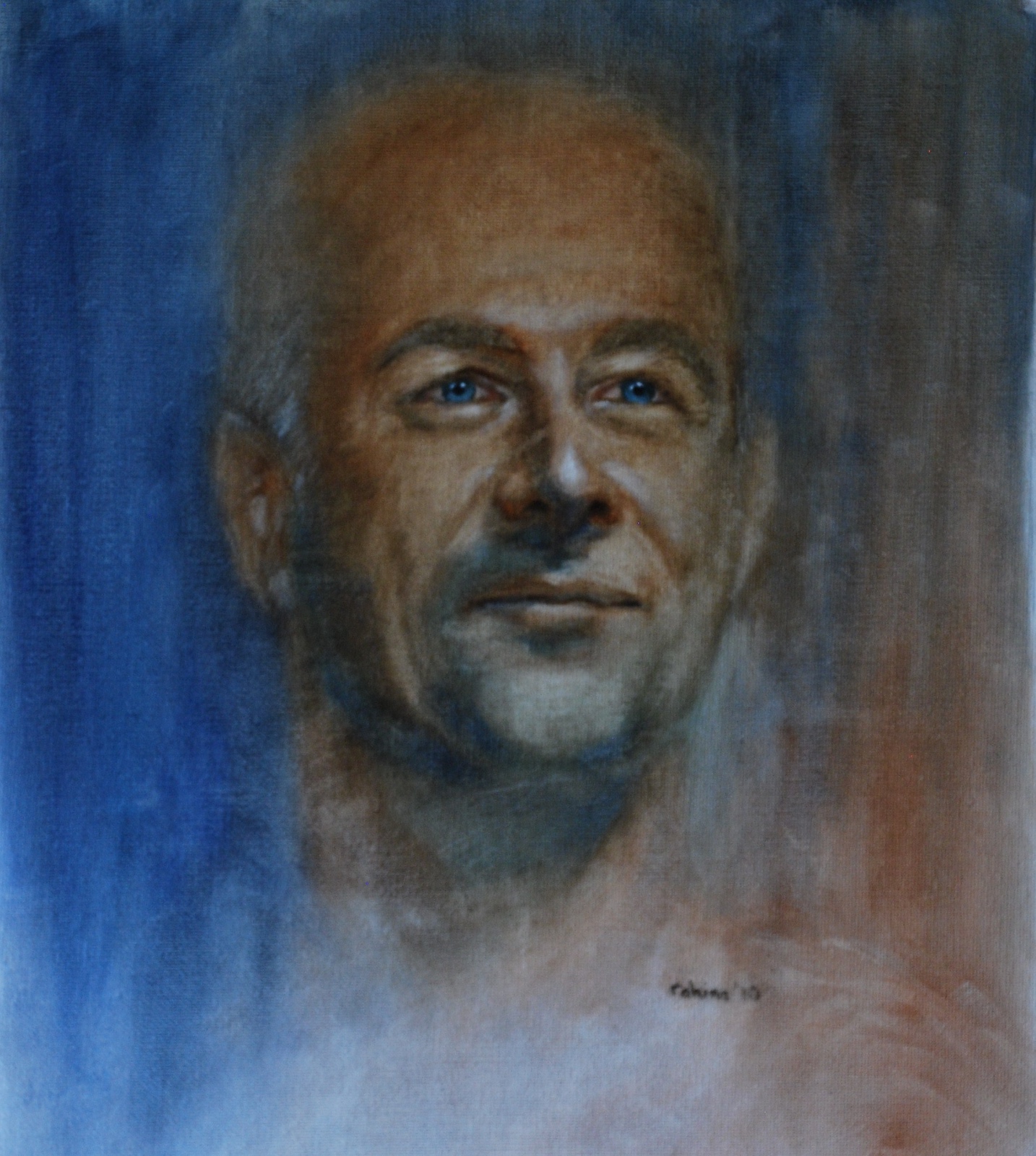 Man in Blue - oilpainting